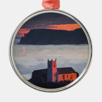 Ballintoy Church, Ireland Metal Tree Decoration