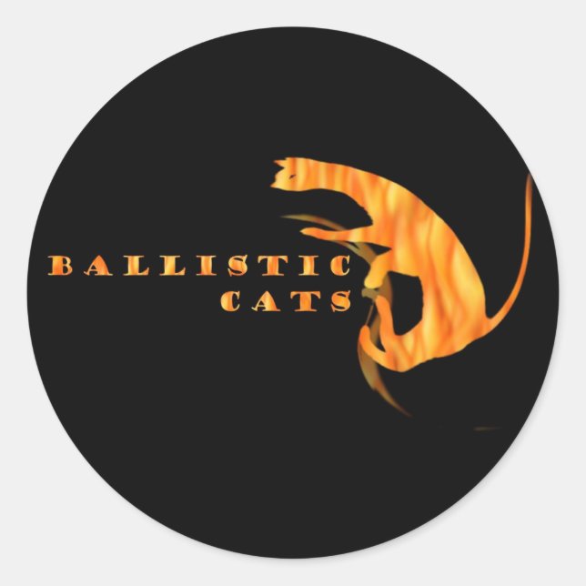 Ballistic Cats Drum Sticker (Front)
