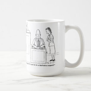 Ballistics expert cross-examination coffee mug