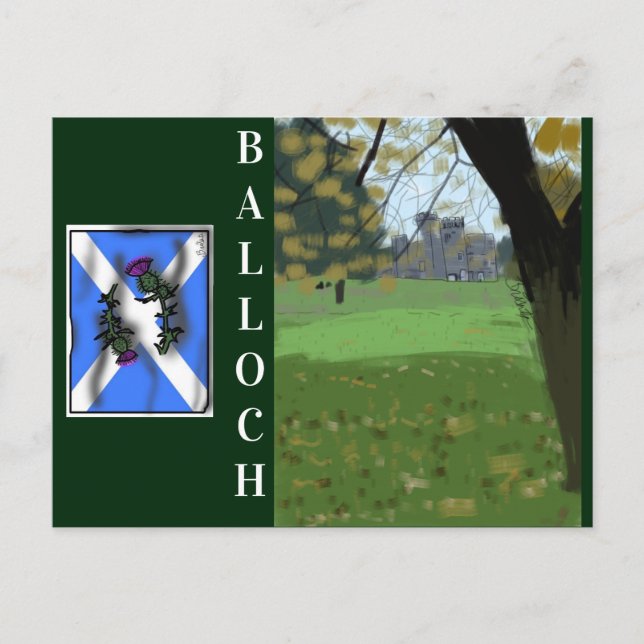 Balloch castle postcard (Front)