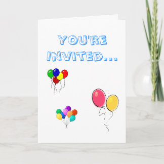ballons, pretty balloons, balloons5, You're Inv... Invitation