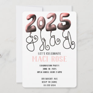 Balloon 2025 Grad Invitation