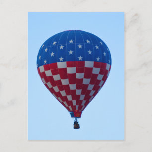 Balloon 6822 Stars and Stripes Postcard