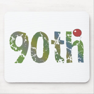 Balloon 90th Birthday Gifts Mouse Mat