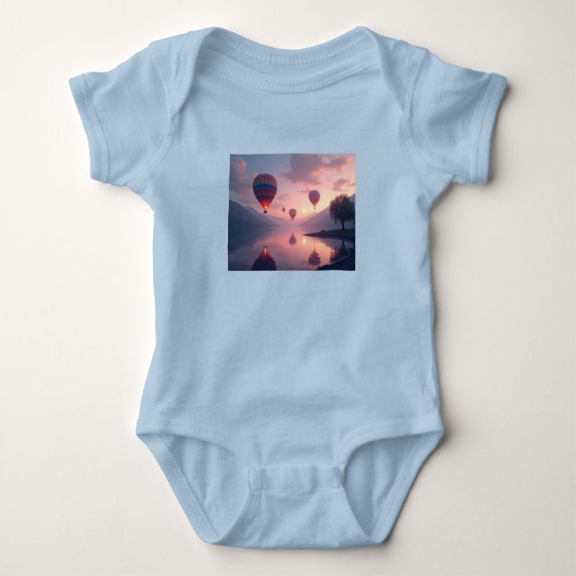 Balloon Adventure Dreams Baby Bodysuit (Front)