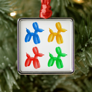 Balloon Animal Color Pattern – Kids & Clown Party  Metal Tree Decoration