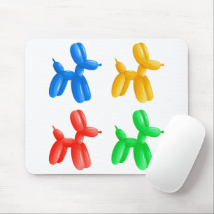 Balloon Animal Colour Pattern – Kids & Clown Party Mouse Mat