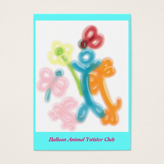 Balloon Animal Twister Profile Card (Front)