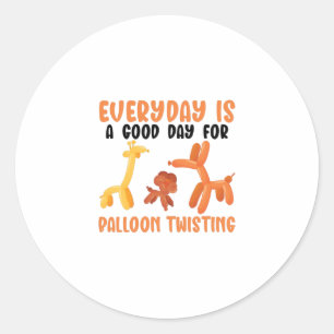 Balloon Animals Classic Round Sticker