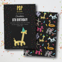 Balloon Animals Giraffe Kids Birthday Party Theme