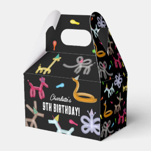 Balloon Animals Kids Birthday Party Theme Favour Box