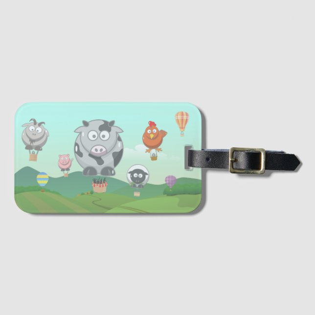 Balloon Animals Luggage Tag (Front Horizontal)