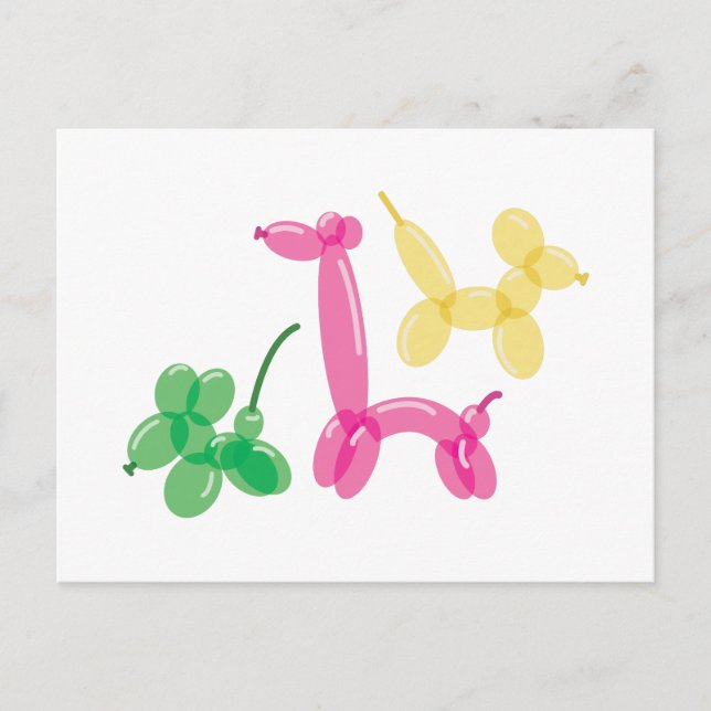 Balloon Animals Postcard (Front)