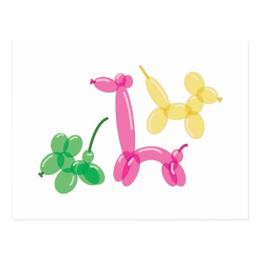 Image of Balloon Animals Postcard
