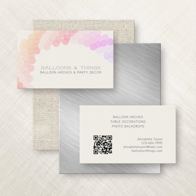 Balloon Arch Party Decor Business Card (Creator Uploaded)