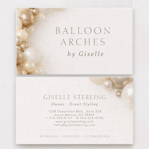 Balloon Arches Party Decorating Business Card