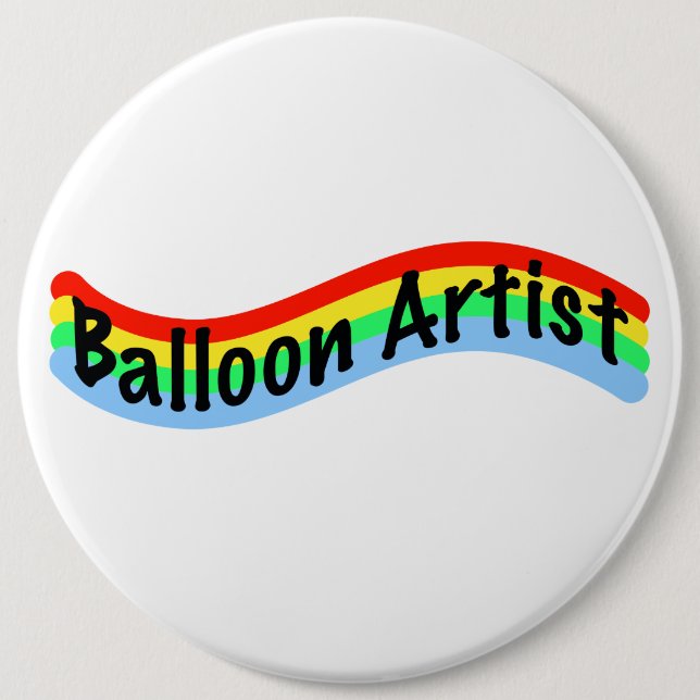 Balloon Artist: Wavy Design Button (Front)