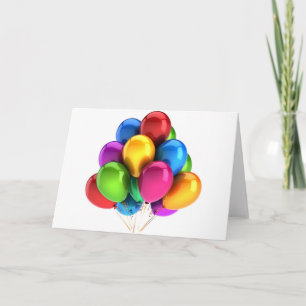 balloon balloons custom personalise Anniversaries Card