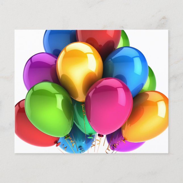 balloon balloons custom personalise Anniversaries Flyer (Front)