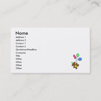 Balloon Bear Business Card