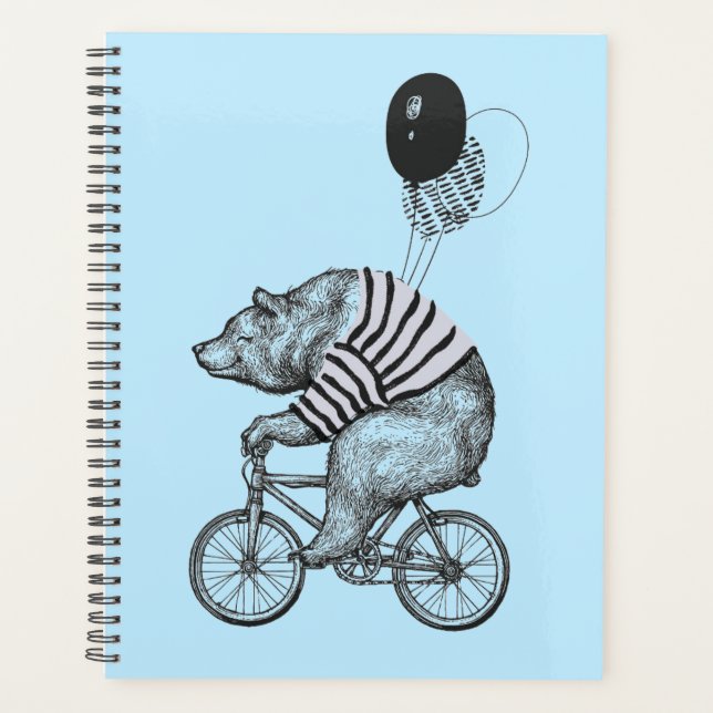 Balloon Bicycle Bear Planner (Front)
