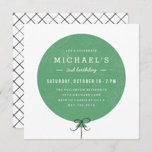 Balloon Birthday Invitation - Clover