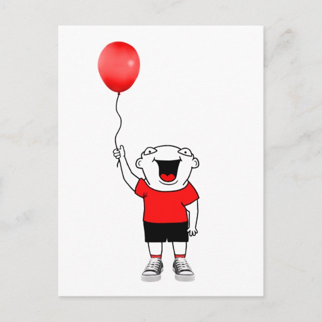 Balloon Boy Postcard (Front)