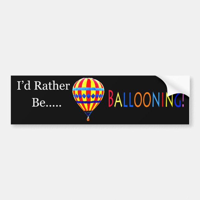 balloon bumper sticker (Front)