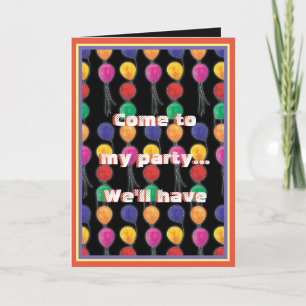 Balloon Bursting Good Times Card