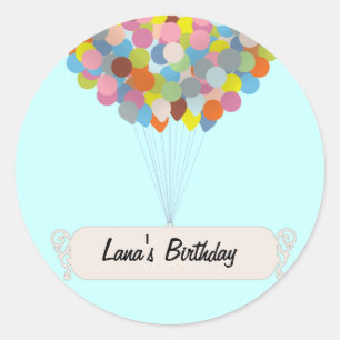 Balloon Celebration Classic Round Sticker