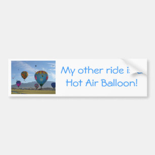 Balloon cluster bumper sticker