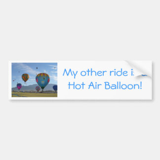 Balloon cluster bumper sticker