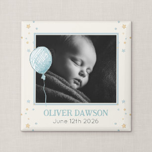 Balloon Daydream Baby Announcement Keepsake Magnet