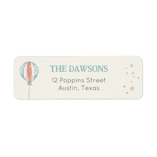 Balloon Daydream Return Address Label