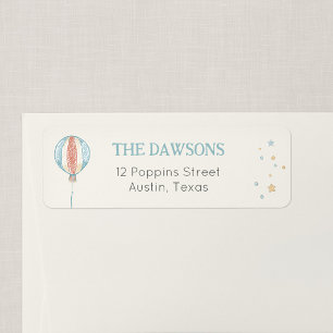 Balloon Daydream Return Address Label