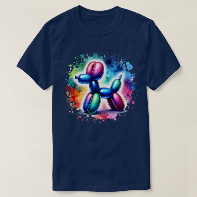 Balloon dog colourful splash T-Shirt (Design Front)