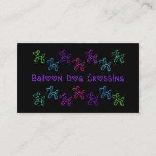 Balloon Dog Crossing Business Cards