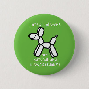 Balloon Dog: Latex Balloons are Natural Button