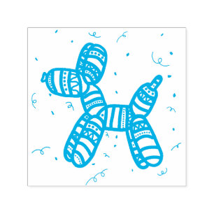 Balloon Dog Party Self-Inking Rubber Stamp