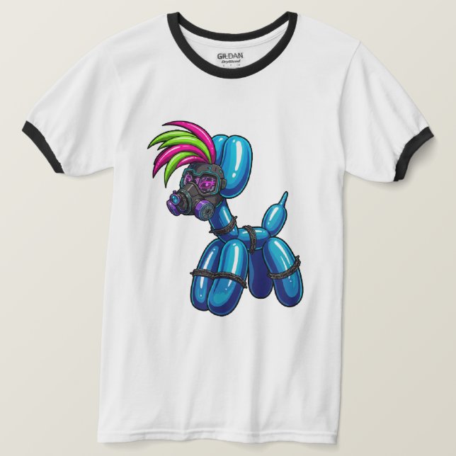 Balloon Dog  Ringer T-Shirt (Design Front)