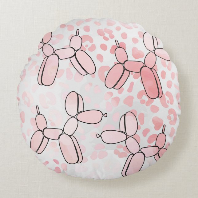 Balloon Dog Round Cushion (Front)