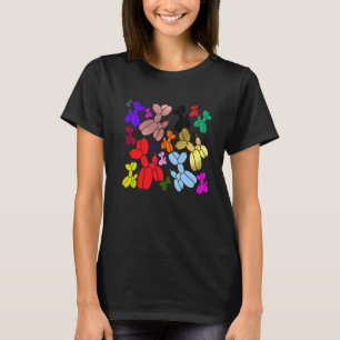 Balloon Dogs Cute Colourful Balloons Animal T-Shirt