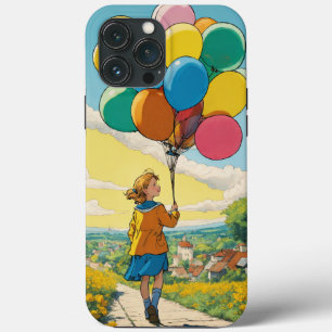 Balloon Dreams: A Tintin-Inspired Adventure iPhone 13 Pro Max Case
