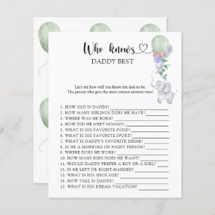 Balloon & Elephant - Who knows daddy best game