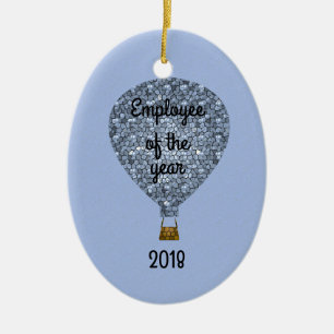 Balloon Employee of the Year Recognition Award Ceramic Tree Decoration