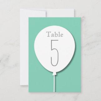 Balloon Event Table Number