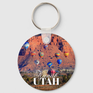 Balloon Festival Kanab Utah Key Ring