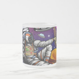 Balloon Frosted Glass Coffee Mug