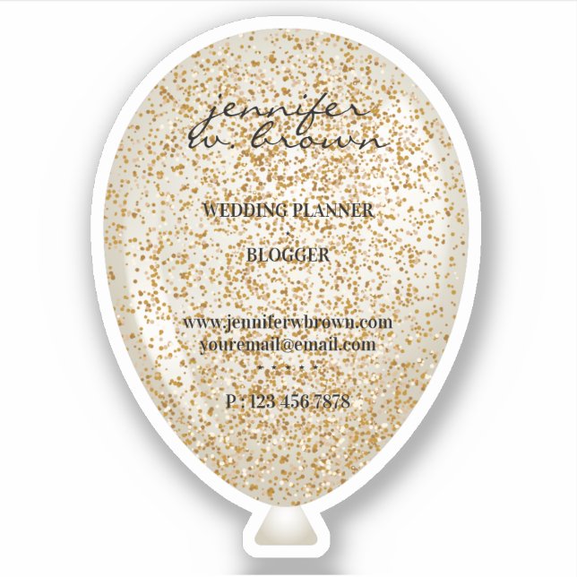 Balloon Glitter Sparkle Texture (Front)