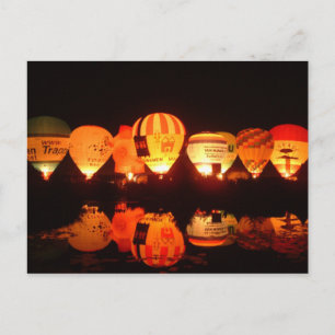 Balloon glow-2 postcard